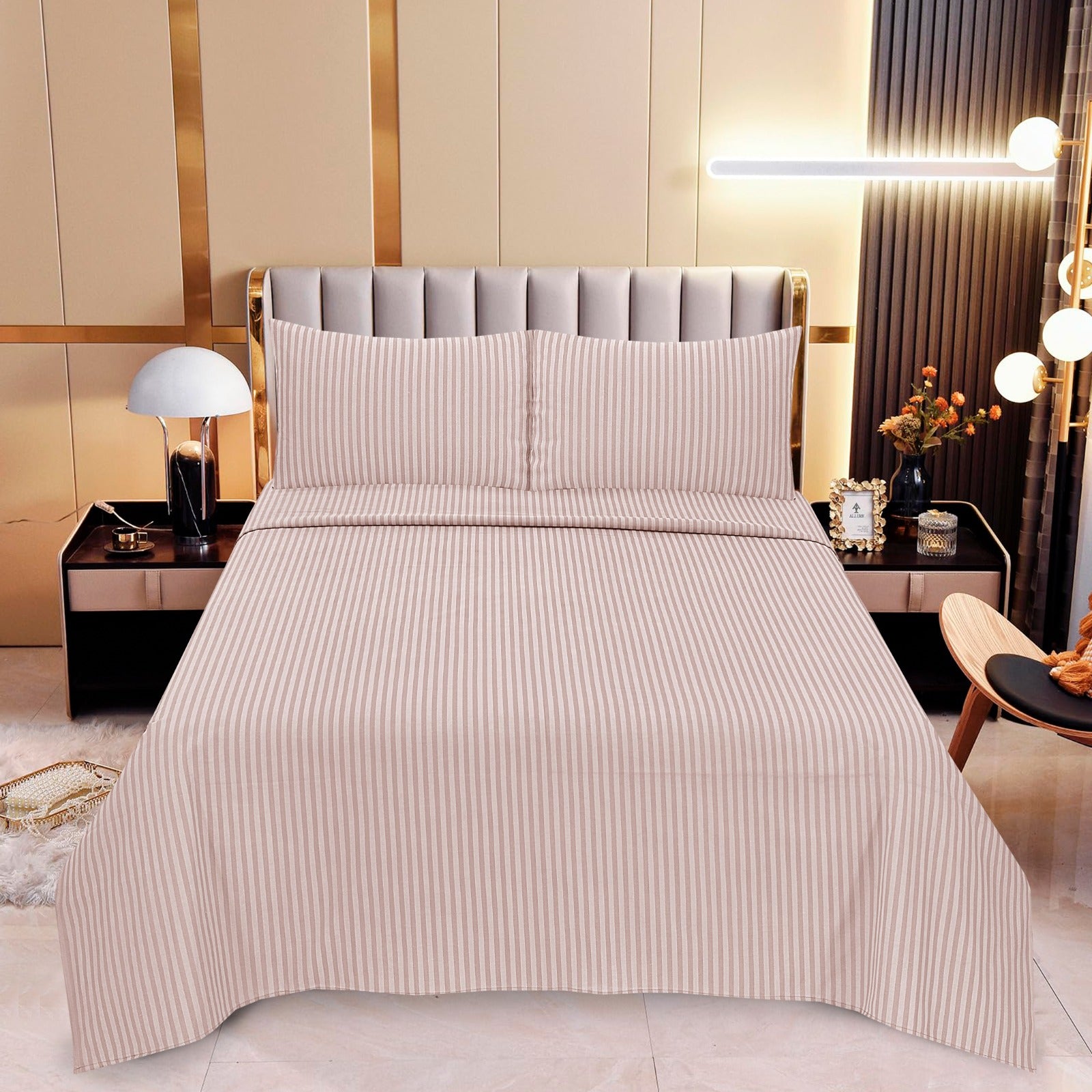 Champagne Stripe - Cotton 3Pcs